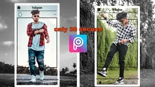 New Creative photo editing in picsart || Instagram frame photo editing || 