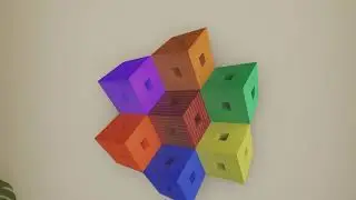 Cube stack - a reverspective illusion