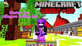 I built a custom tree 🌲 and a massive trading hall.