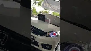 #hondabrio #briomodifikasi Upgrade Projector Biled Hyperion dan Bohlam Led Foglamp HVT 💯