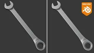 Blender Practice – Wrench / Spanner Modeling (Clean Topology)
