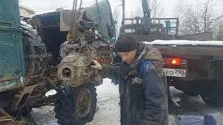 УСТАНОВКА ДВИГАТЕЛЯ Д245 НА ГАЗ 66