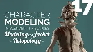 Character Modeling in Blender - 17 Modeling the Jacket: Retopology