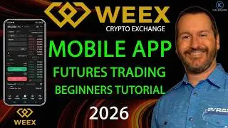 WEEX (No kyc) - FUTURES TRADING - MOBILE APP - TUTORIAL - 2024 - How to trade futures mobile app