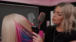 ASMR brushing your hair in class - which brush is your favourite? 💆🏼‍♀️ (hair play roleplay)