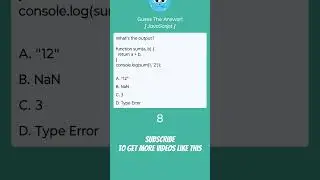 Guess The Answer! #15 #javascript #react #program #code #test #logic #output #guess #quiz #interview