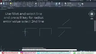 AutoCAD How to use Fillet, Chamfer, and Blend Curves Command