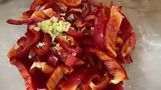 Вкусный салат со сладким перцом#asmr #youtube #еда #популярное #салат