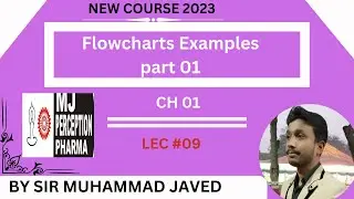 Examples of Flowcharts 01|| Chapter 01|| Chapter 11 in 9th class computer science in Urdu or English