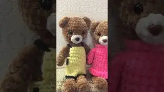 Медведь крючком 23 см. #crochet #amigurumi #вязание #knitting #handmade #амигуруми#