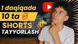 1 daqiqada vizard orqali 10 ta shorts tayyorlash orqali siz vaqtingizni tejashingiz mumkin!
