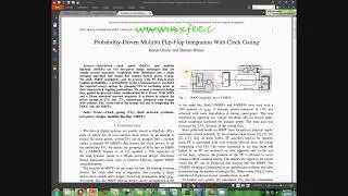 Probability-Driven Multibit Flip-Flop Integration With Clock Gating