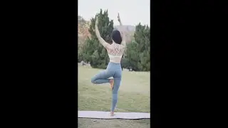 Flexible Yoga Stretching Tree Pose