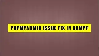 Fix phpMyAdmin in XAMPP after port change in mysql