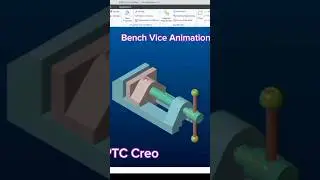 Bench Vice Assembly | Bench Vice Animation| Mechanism | Creo Parametric | solid Cadd Creo |