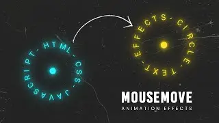 Animated Circle Text on Mousemove using CSS & Javascript 02
