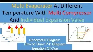 Multi Evaporator At Different Temperature With Multi Compressor And Individual Expansion Valve