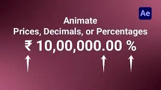 After Effects Currency Animation — ₹ $ € with Decimals COMPLETE Guide | Part 3