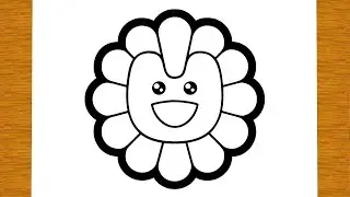 CÓMO DIBUJAR UNA FLOR | Dibujos para dibujar