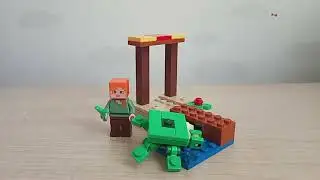 Lego Minecraft 30432 The Turtle Beach.  Лего Майнкрафт с черепашкой 🐢!!!  #minecraft #lego