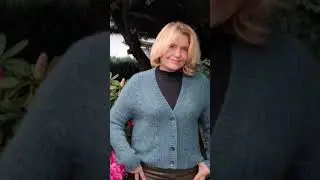 Японское  плечо  #кардиган #вязаниеспицами