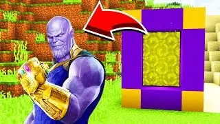 Minecraft : How To Make A Portal To THANOS!(/PE/MCPE)