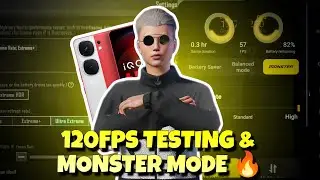 Testing 120 FPS 💀 On iQOO Neo 9 Pro With Monster Mode On 🔥 #120fps #monstermode #iqooneo9pro