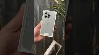 رحبوا معايا بالايفون ١٥ برو بلون التيتانيوم الطبيعي#iphone15 #unboxing #asmrsounds