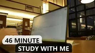 45 MINUTE | STUDY WITH ME with music | CHICAGO AT THE LIBRARY
