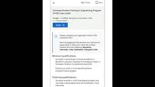 Google STEP Intern 2022  Google Summer Internship 2022 Google Free Training Internship for Students