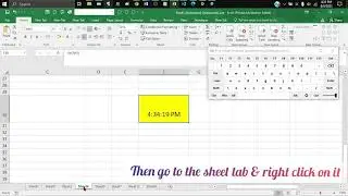 How to create digital clock in excel