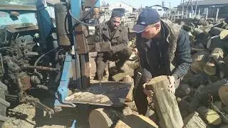Home-made XTZ, Cleaver (tractor drovokolny) ax hydraulic