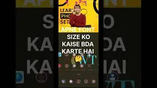 how to big fonts in phone [| apne mobile me font style change kaise kare ]| small fonts #shorts