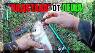 ЛЕЩ - "ПОДСТАВИЛ"!!! Вот ГАД!!! Ловля на удочку. Рыбалка на Оке. На что ловить ЛЕЩА на Оке.