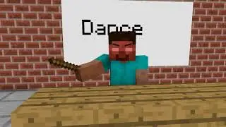 Çılgın hirolar okulda dans ediyor Minecraft  (komik anlar )