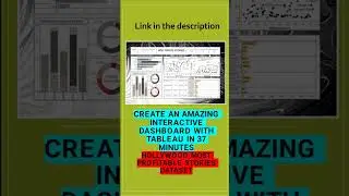 Create an Amazing Interactive Tableau Dashboard in 37 minutes | Hollywood Most Profitable Stories