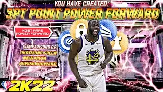 *FIRST EVER* 3PT POINT POWER FORWARD BUILD on NBA 2K22 CURRENT GEN! BEST DRAYMOND GREEN PF BUILD!)