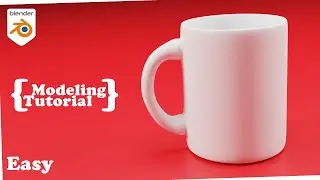 Blender Tutorial : How to Model a Coffee Mug in Blender (Fast Pace but Easy to Follow for Beginners)