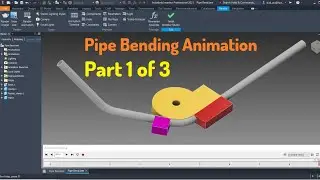 Autodesk Inventor Tutorial - Pipe bending animation Part1/3