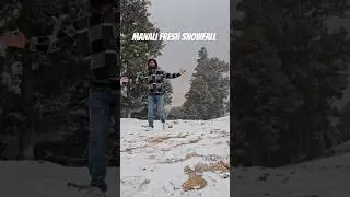 manali season first snowfall 2024 #manali #manalisnowfall2024 #youtubeshorts #trending  #viral