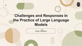 [2024 Best AI Paper] Challenges and Responses in the Practice of Large Language Models