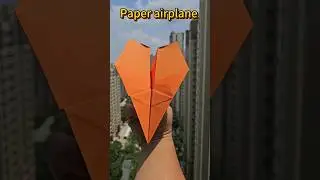 Throw a paper airplane that flies high and far