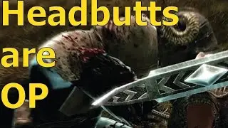 In Skyrim headbutts are OP