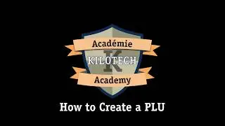 Chapter 3 - How to Create a PLU