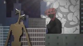 Siren Head vs The Boiled One Phenomenon || Trevor Henderson vs Doctor Nowhere || Animation
