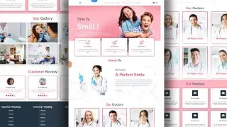 Create Dentist website with html and CSS | Part 1