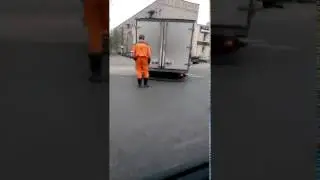 Провал асфальта Рязань