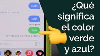 ¿POR QUÉ LOS MENSAJES TIENEN COLOR AZUL 🔵 Y VERDE 🟢 EN iMESSAGE EN IPHONE? + TRUCO