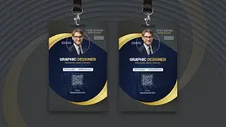 How to Make professional Employee ID Badge Design | Adobe Photoshop Tutorial