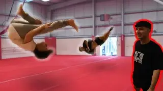 TRIPLE SENDS & CRAZY Flips - Parkour Gym Session